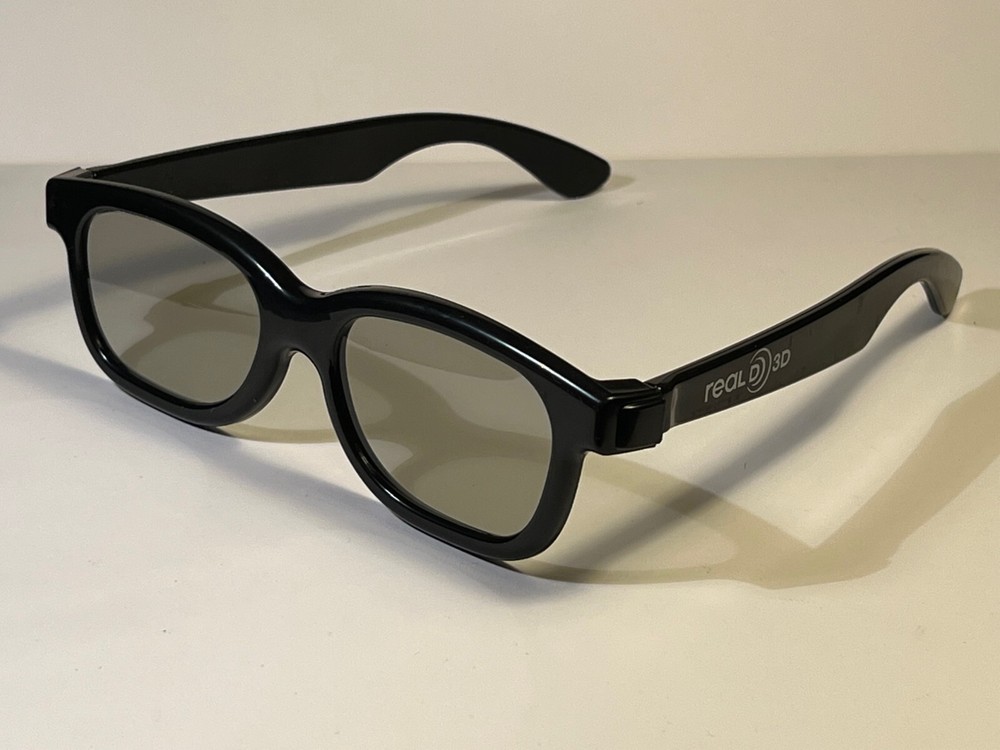 Stereoscopic 3D Glasses - Black - Real D - with Package - Passive