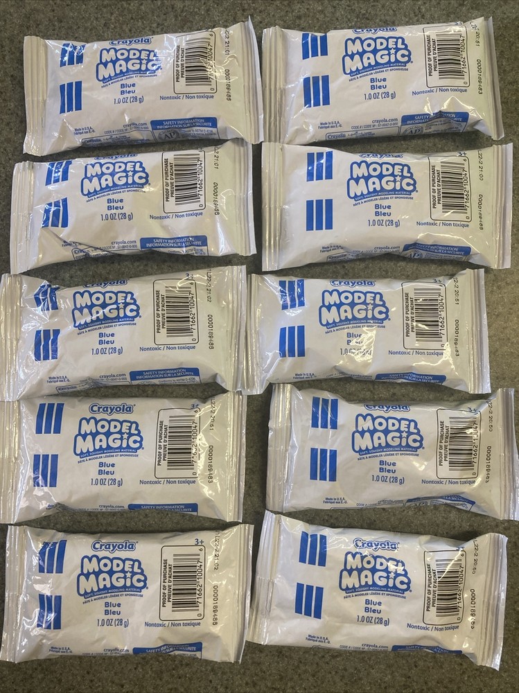 10 Pack 1oz Blue Crayola Model Magic