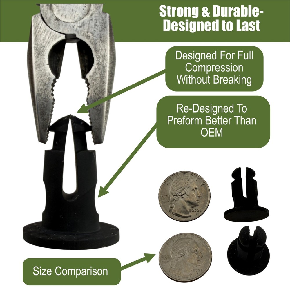 US Hampton/Ambrose Mail Mailbox Hinge Pin Replacement [2 Pack] - ABS Resin