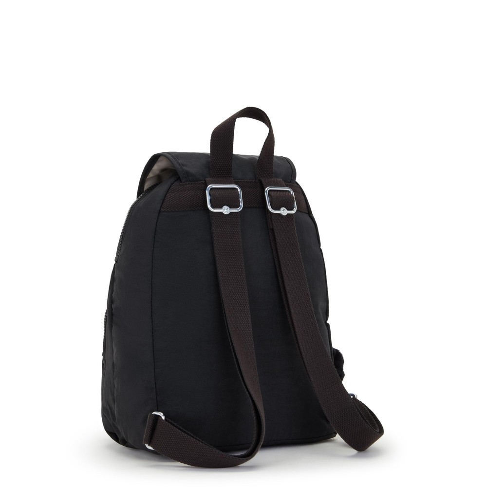 Women's Queenie Backpack with Adjustable Straps, Monkey Keychain, Top Handle