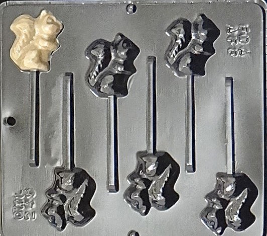 Squirrel Lollipop Chocolate Candy Mold 245 NEW