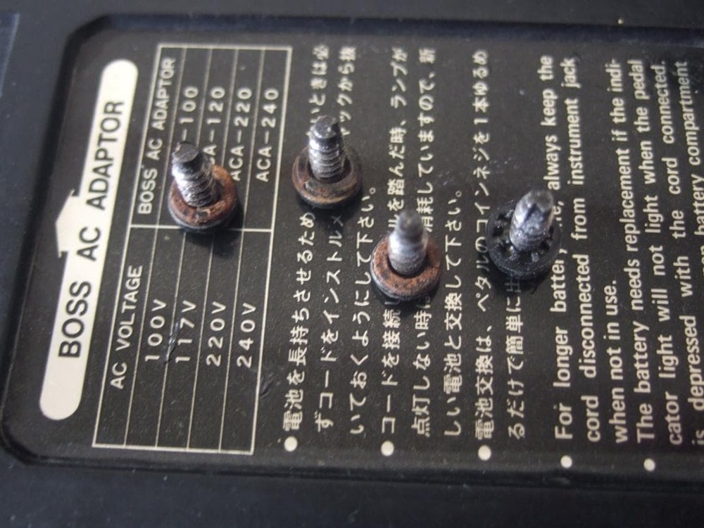 Silver screw initial BOSS BF-2 Flanger Flanger BF2