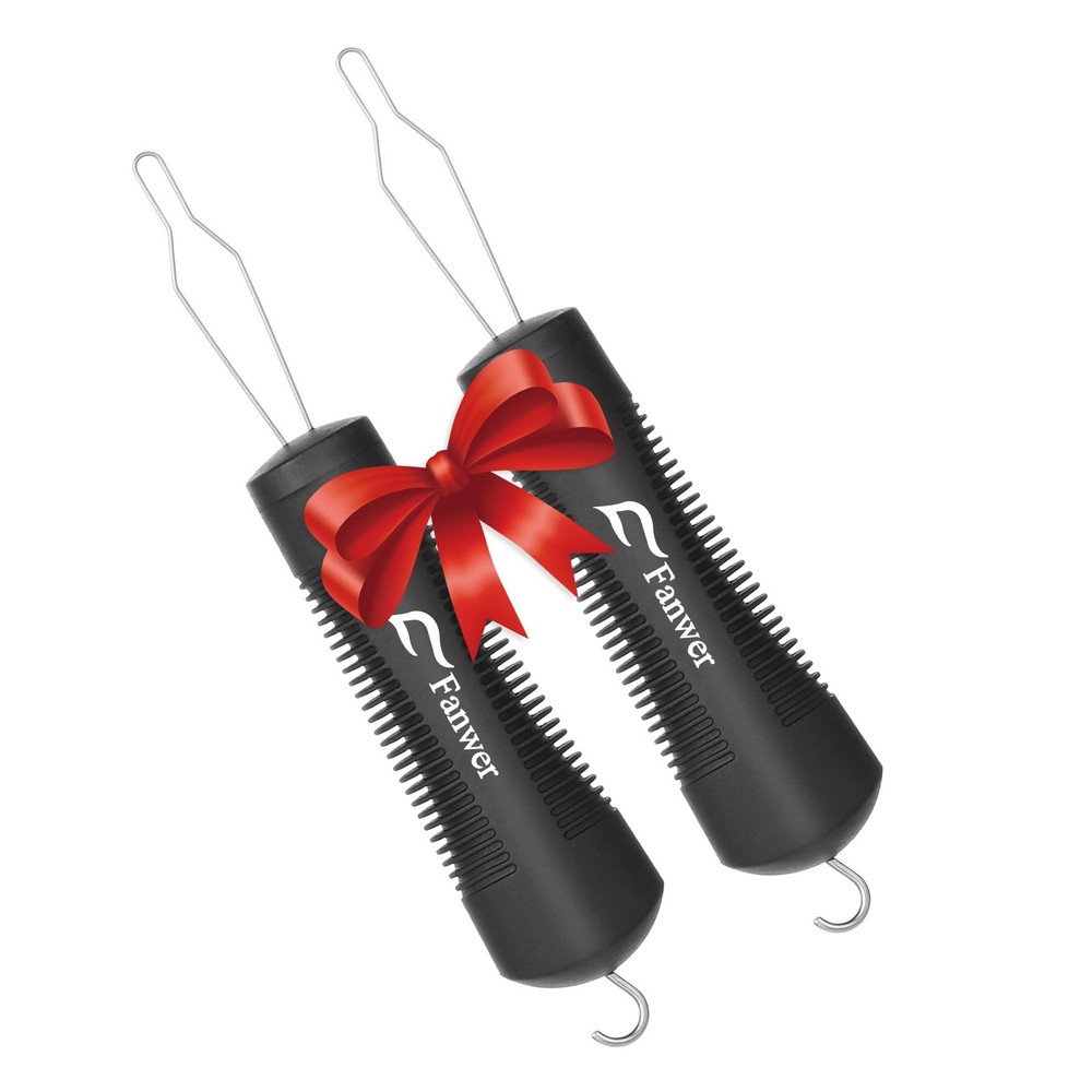 Button Hook and Zipper Pull Helper 2 Pack | Comfortable Grip Tool for Seniors