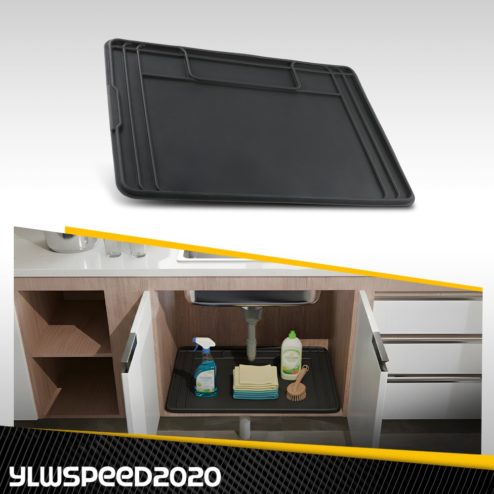 Fit For Under Sink Liner Mat for Kitchen Bathroom 28” x 19” Inches - Durable