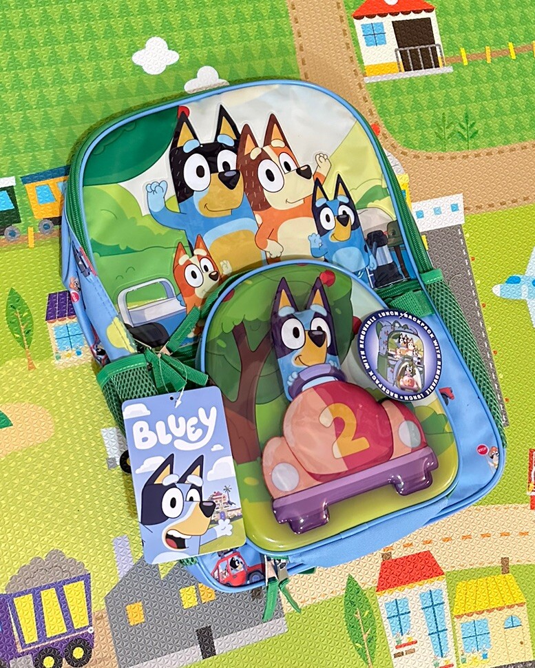 Bluey  Backpack with Lunch Bag