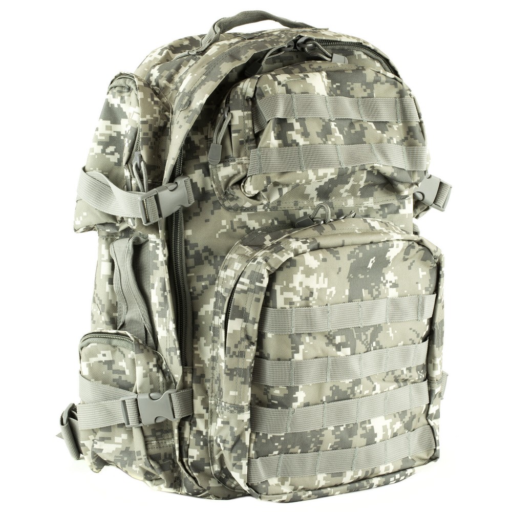 NCSTAR Tactical Backpack - Gray Digital Camo -  Hydration Bladder Compatible