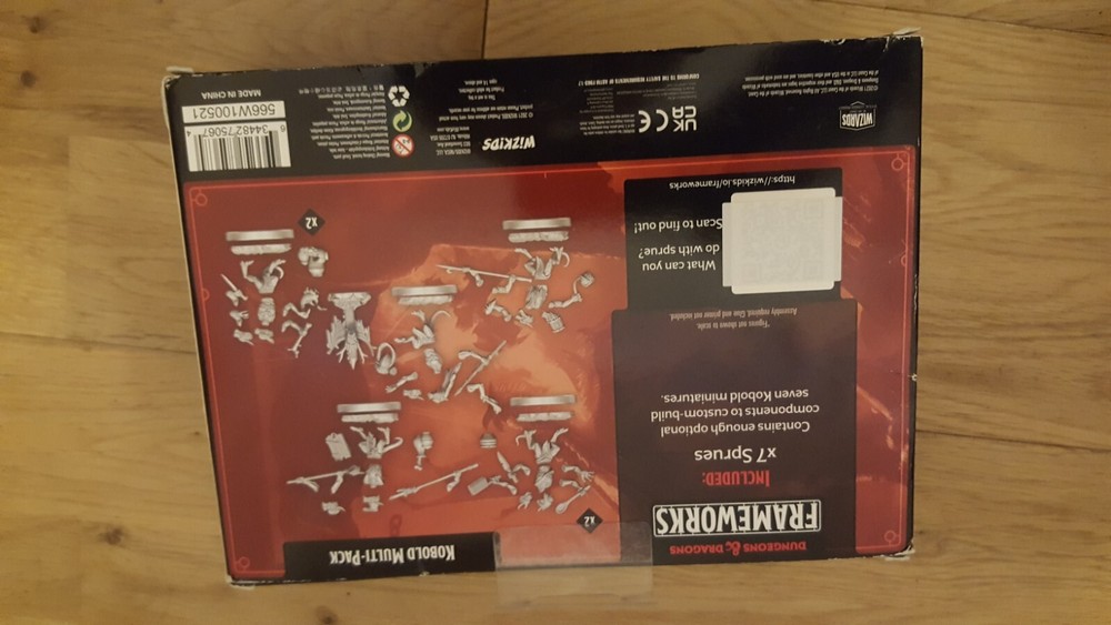 dungeons & dragons frameworks 7 miniatures kobold multi-pack figures unused