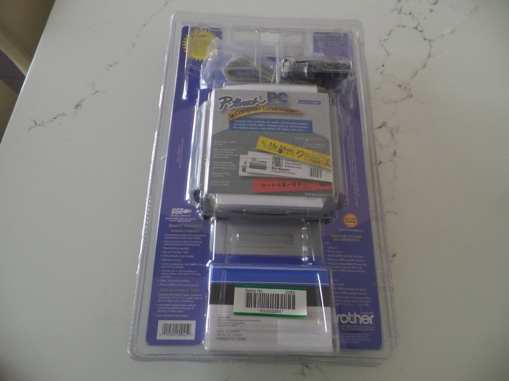 SEALED!  Brother P Touch PC Graphic Computer Label Printer MODEL# PT-1500PC BNIB