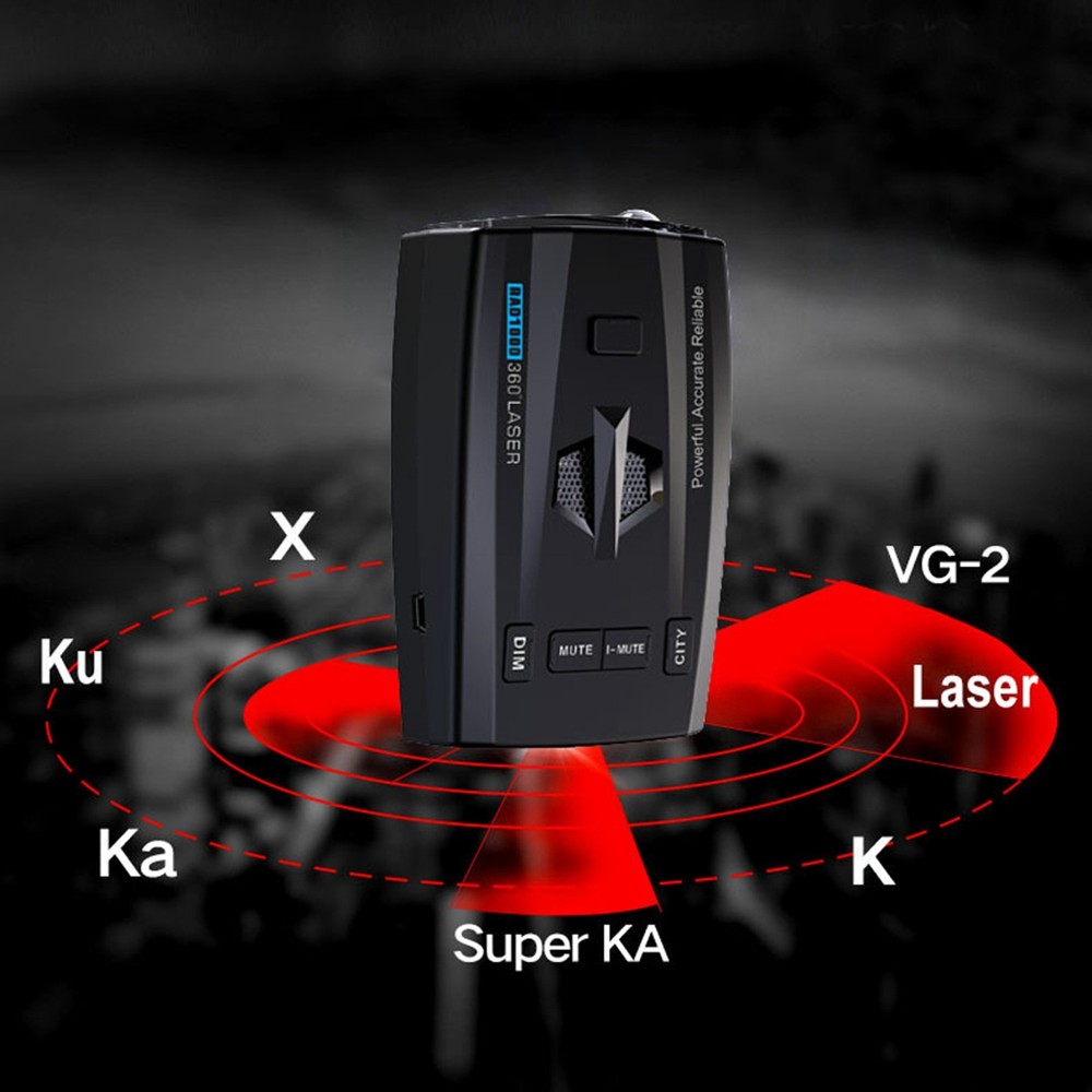 Long Range Radar Detector Vehicle Speed Alarm System Front Rear Detection For Ca