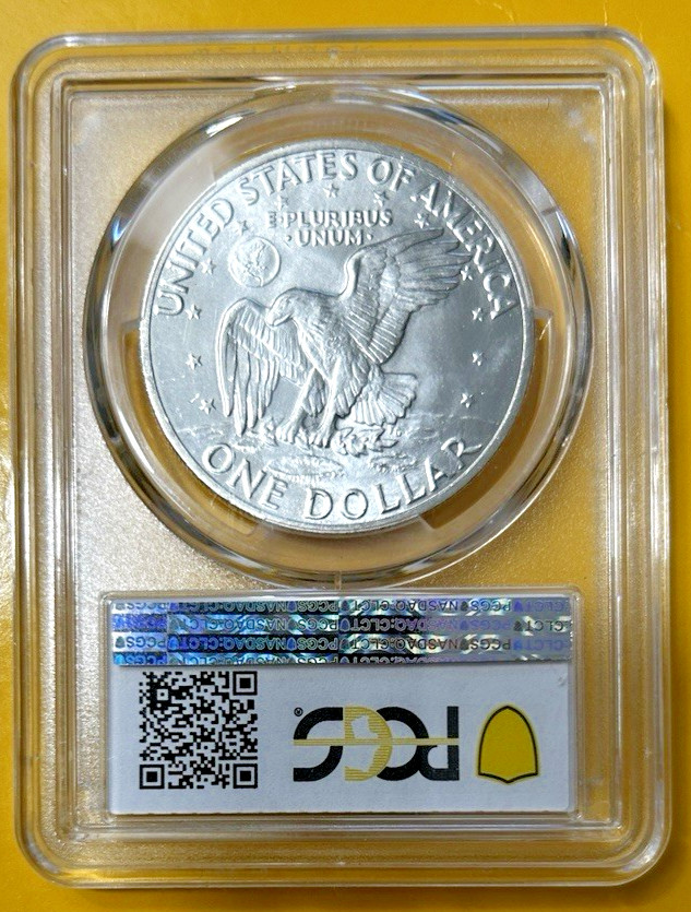 1971-S EISENHOWER SILVER DOLLAR ~ BLAST WHITE, SHIMMERS, PCGS MS67 IKE! VIDEO