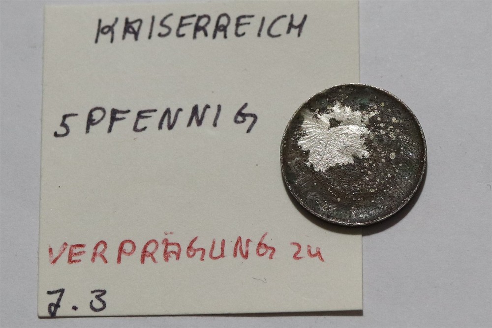 🧭 🇩🇪 GERMANY ERROR COIN EMPIRE BLANK SIDED DISC B88 #K1233