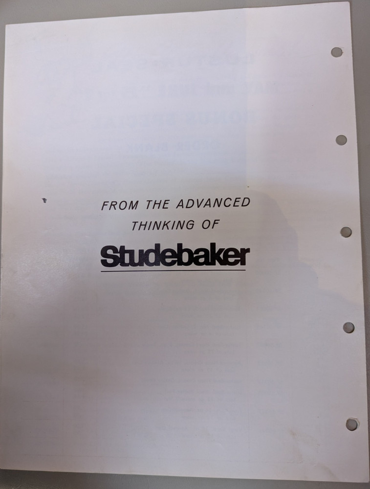 Studebaker Accessory Lustur-Seal Flyer