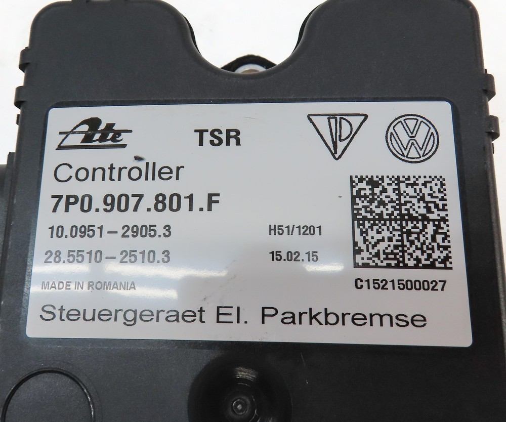 2015 PORSCHE CAYENNE (958) ELECTRONIC EMERGENCY PARKING BRAKE CONTROL MODULE