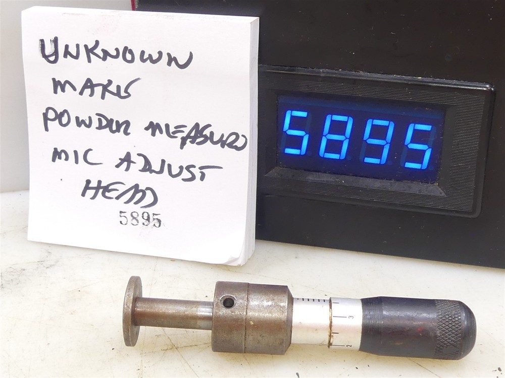 #5895 Unknown model Powder Measure micrometer adjust stem