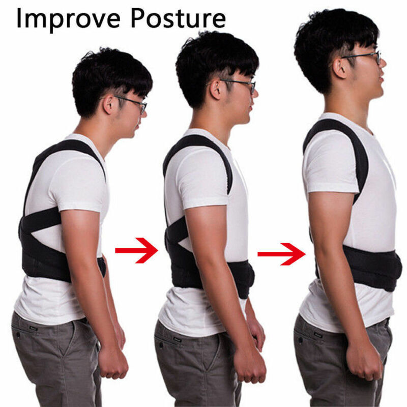 Adjustable Posture Corrector Back Shoulder Support Correct Brace Belt Men Women