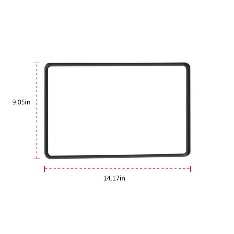 Screen Frame Protector for Tesla Model 3 Y Accessories Silicone Black 2017-2024