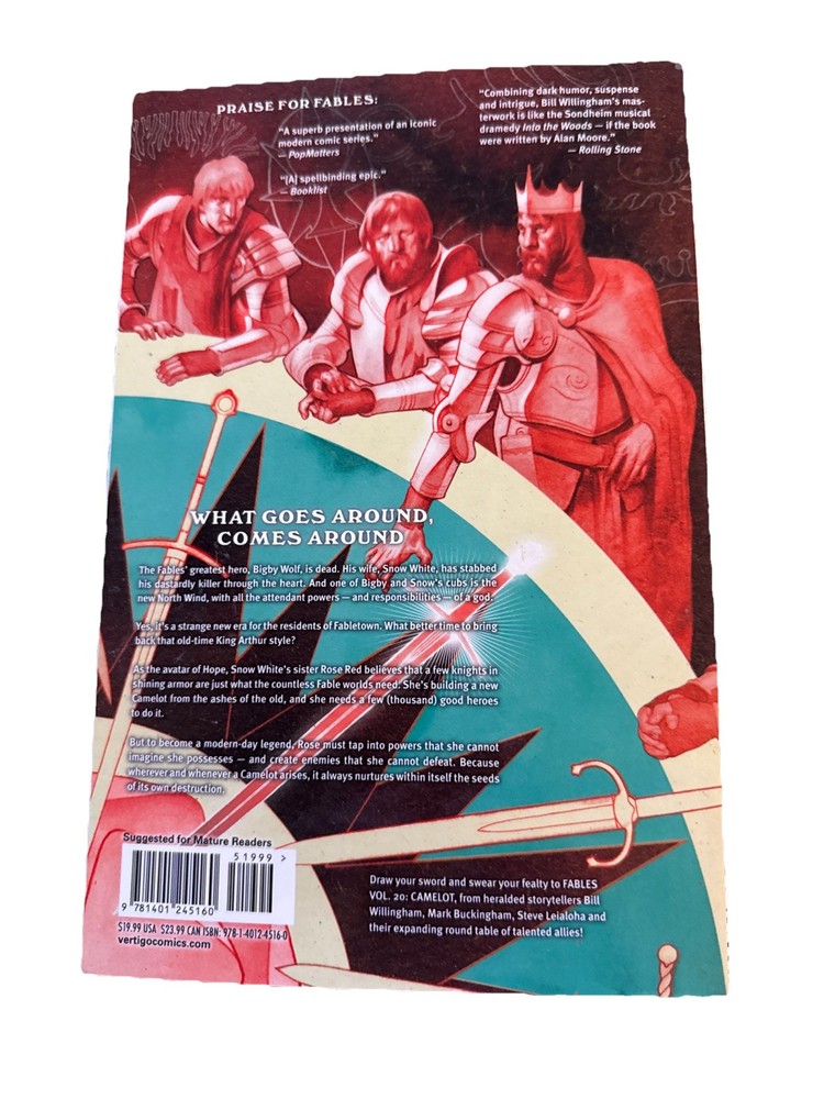 Fables Vol. 20: Camelot Paperback Bill Willingham
