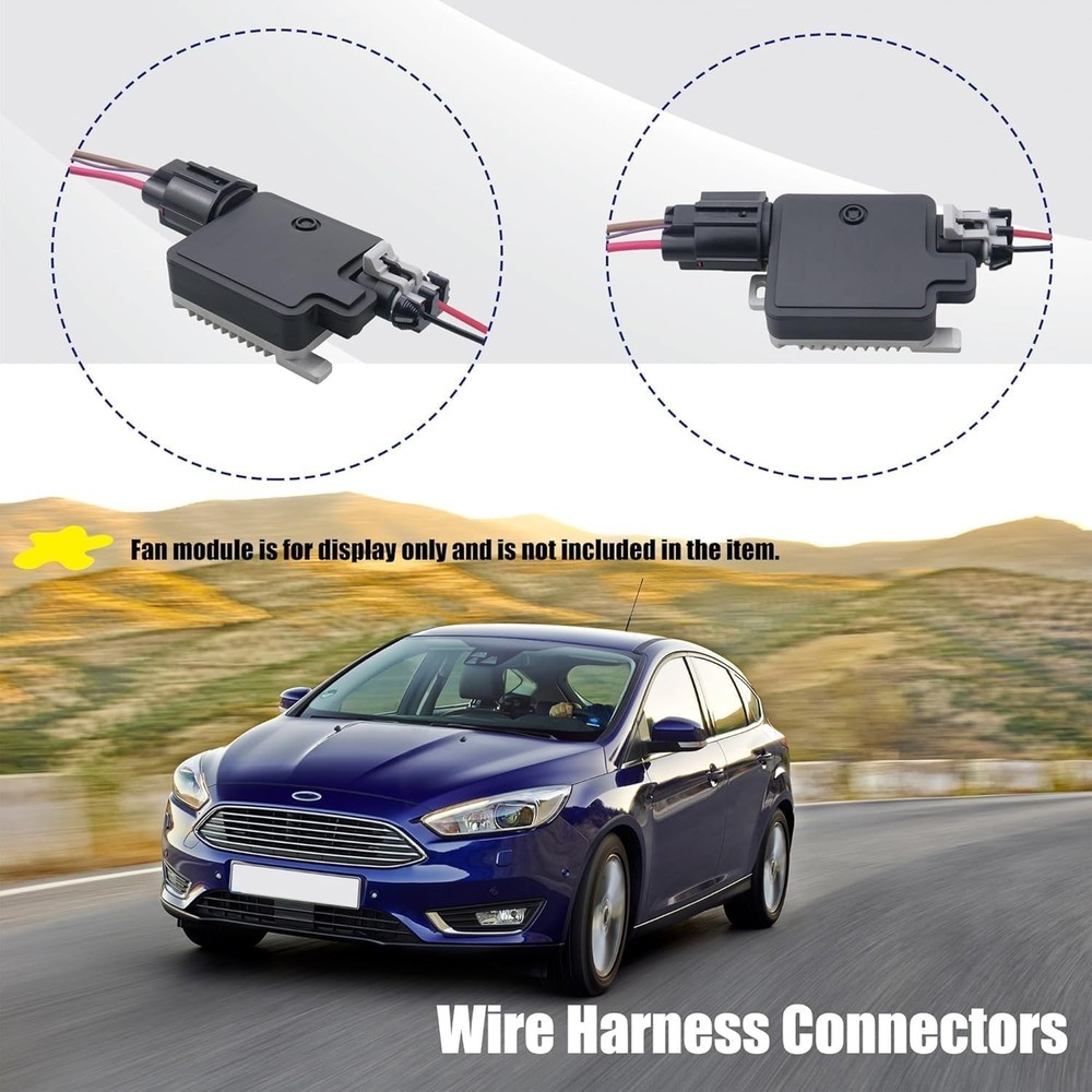Cooling Fan Control Relay Module Connector Plug Wire Harness Connector