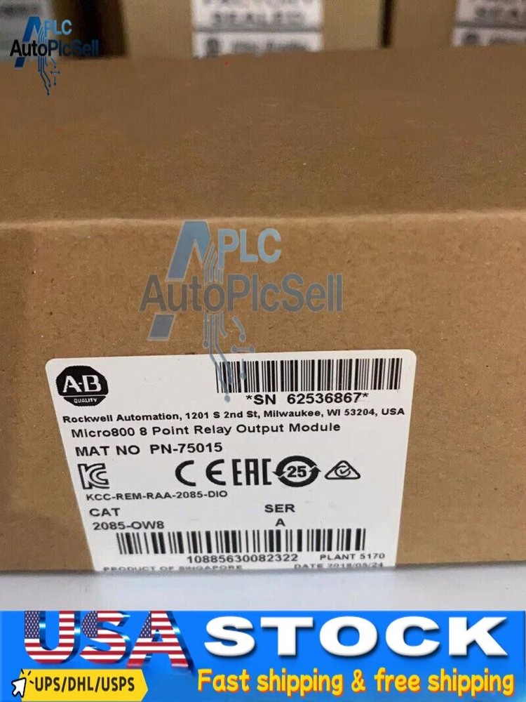 NEW Allen-Bradley 2085-OW8 Micro800 8 Point Relay Output Module