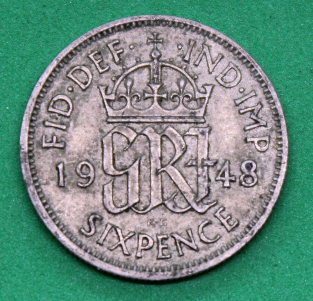 1948 Great Britain six pence
