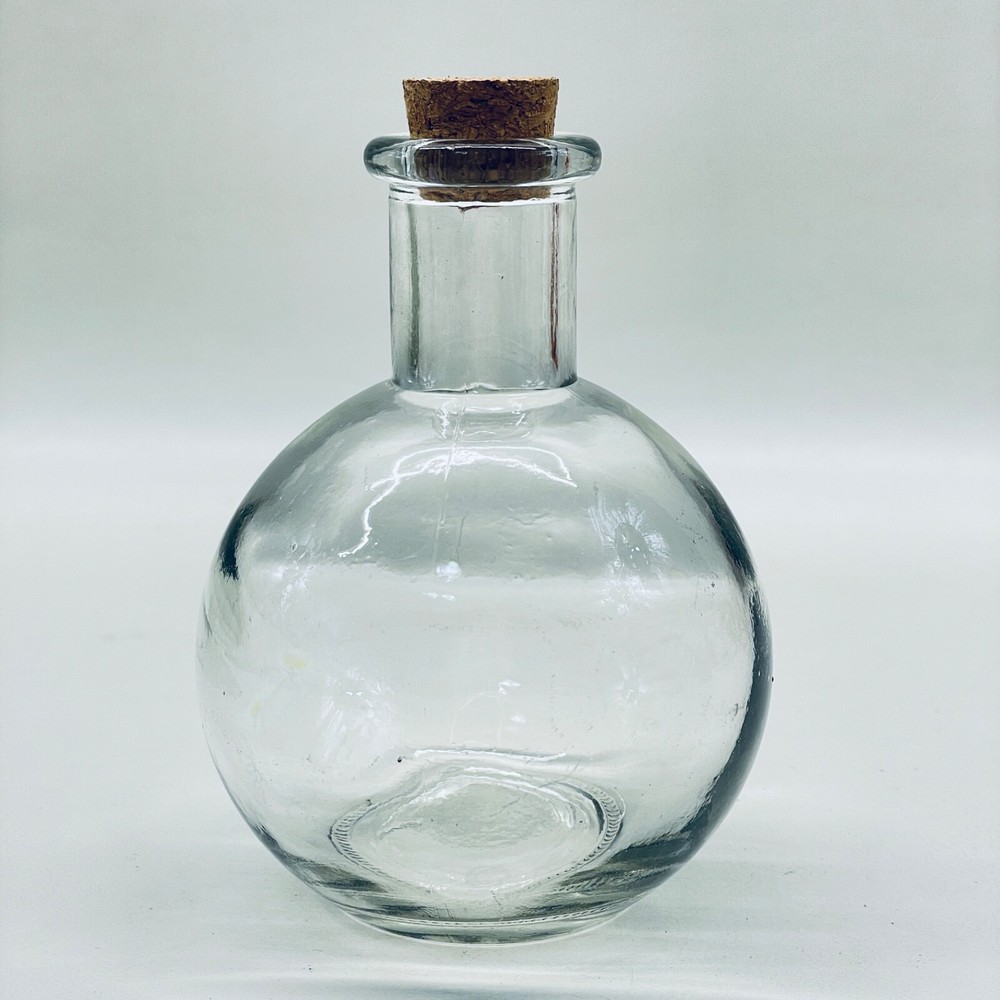 Ashland Round Glass Cork 4" Bottle