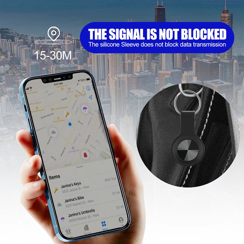 2/4/6x Smart Anti-Lost Gps Bluetooth Tracking for Keys&kids ios& Android Support