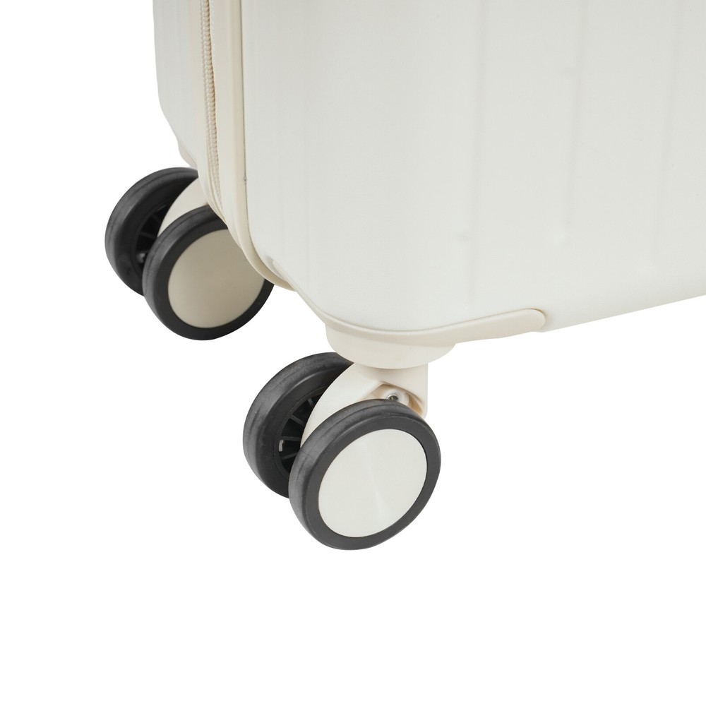 18" front Open Multi-function Suitcase Password Suitcase W/ USB Port+Cup holder