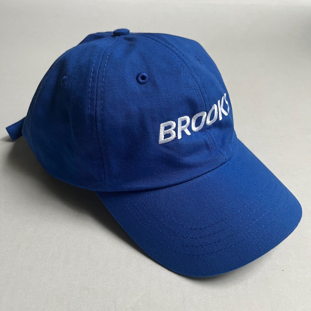 Brooks Running Cap Hat BOCO Gear Cotton Polyester Adjustable Let's Run There