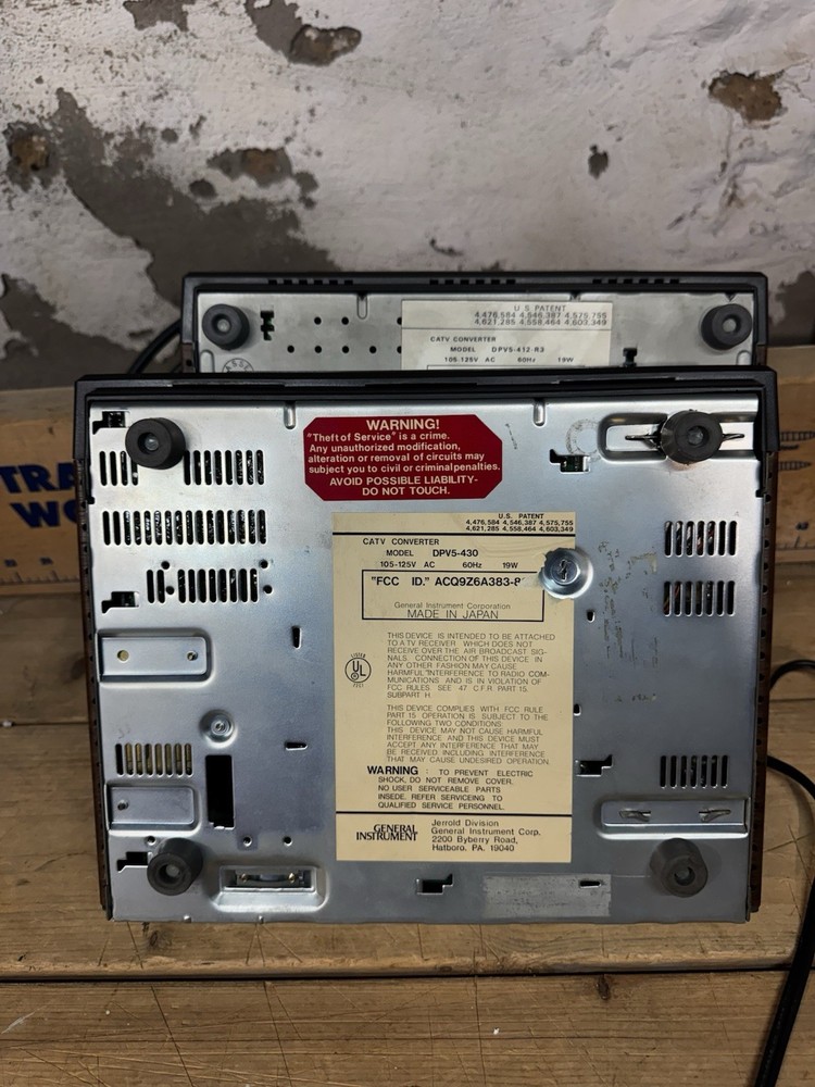 General Instrument Cable Box Jerrold Starcom VI (2) W Antenna
