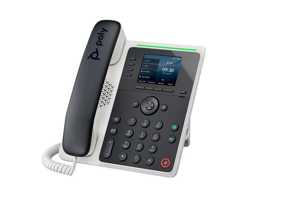 HP Poly Edge E220 IP Phone and PoE enabled, Desktop and Wall Mountable Phone - 2