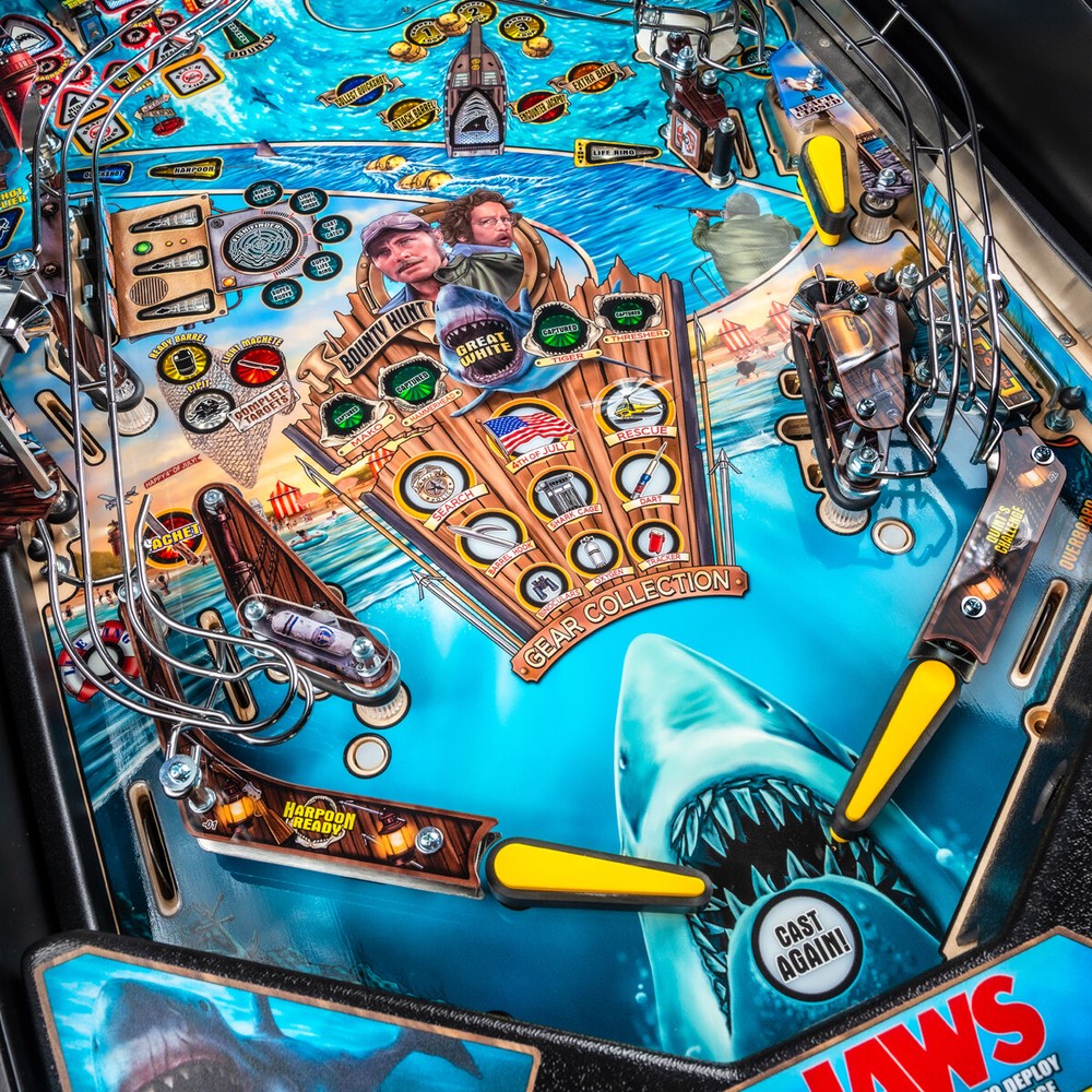 Stern Jaws Pro Pinball Machine With Installed Shaker Motor