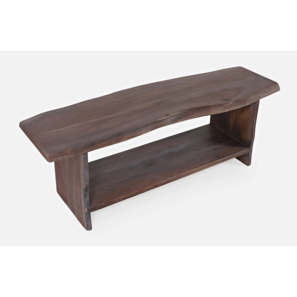 Cooper Modern Live Edge 52" Solid Wood Storage Bench