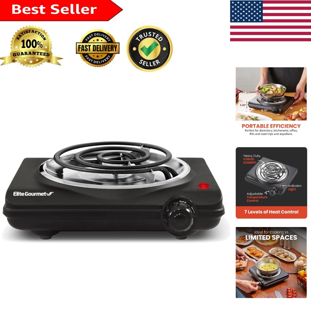 Efficient Single Coiled Hot Plate with Safety Features - Ideal for Any Occasion
