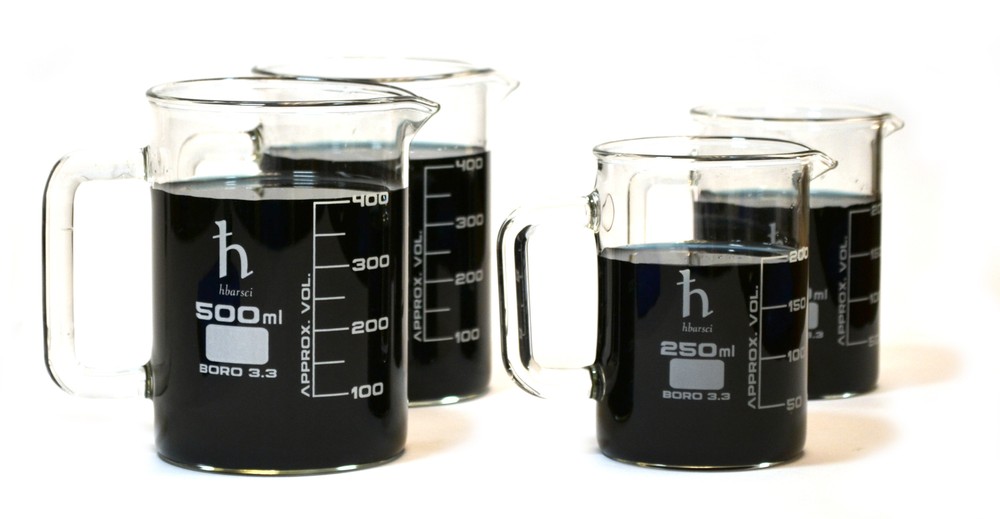 Beaker Mugs, Borosilicate, (2) 500mL Capacity and (2) 250mL Capacity