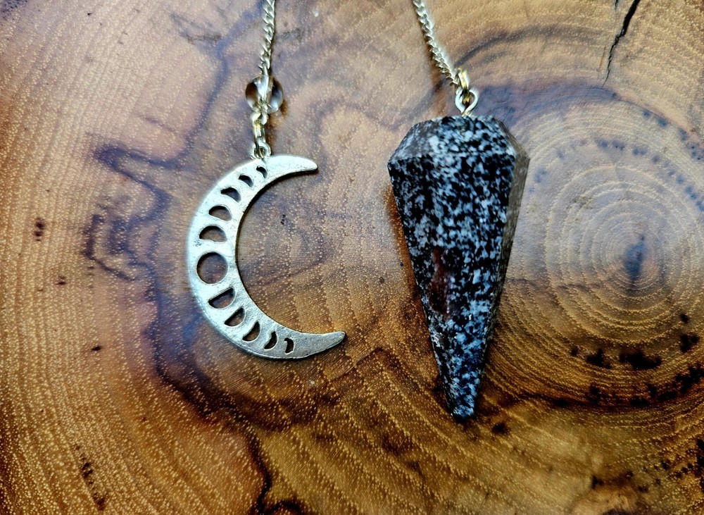 Spinal Matrix Pendulum with Moon Charm