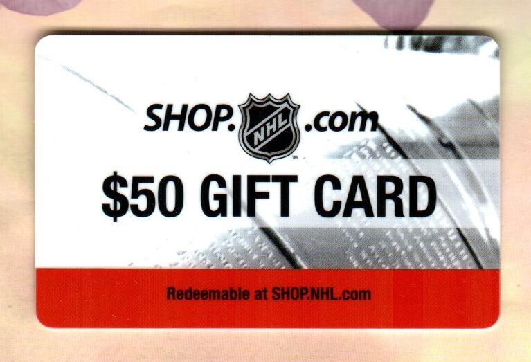 NHL SHOP Stanley Cup ( 2006 ) Gift Card ( $0 - NO VALUE )
