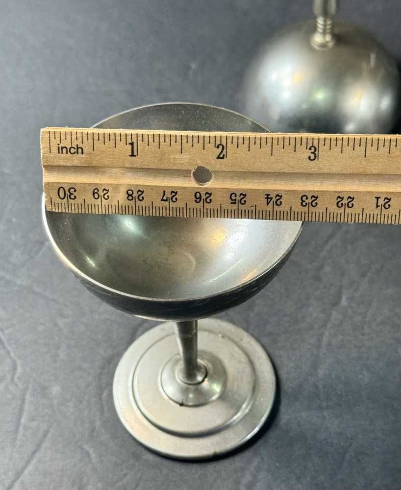 Vtg Metal Wine Cups