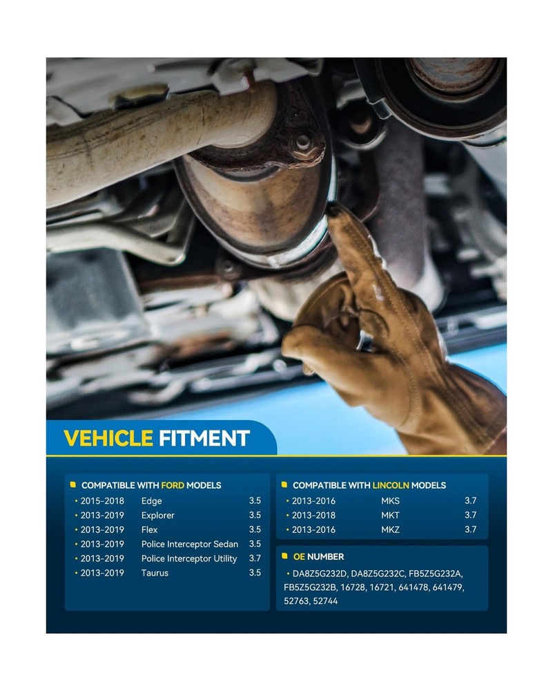 PHILTOP Left and Right Catalytic Converter Replacement For 2013-2019 Explorer...