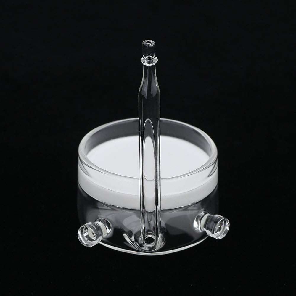 CO2 Diffuser Glass Reactor with U Shape Diffuser-Small Flat-Bottomed