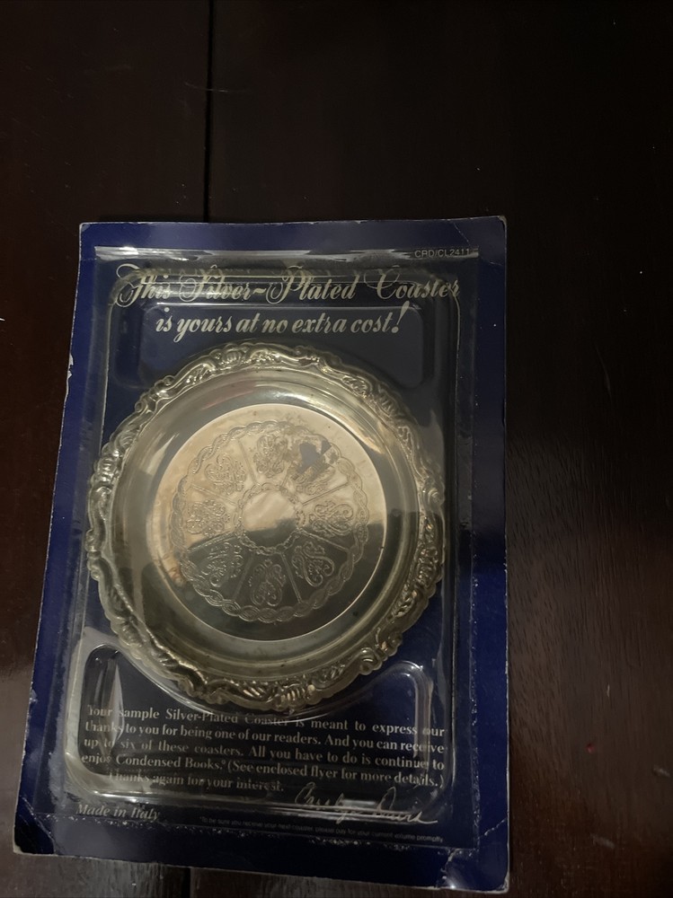 Silver Plated Coaster Readers Digest gift