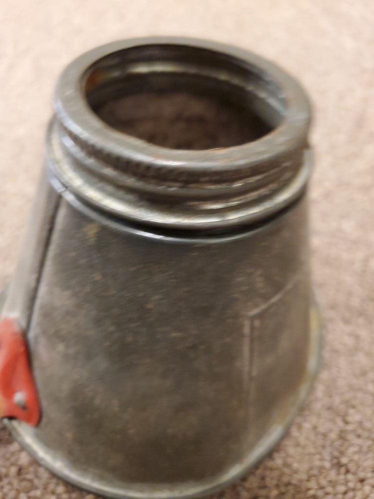 Red Handle Nesco Strainer Funnel Measure Dipper with handle, Vintage