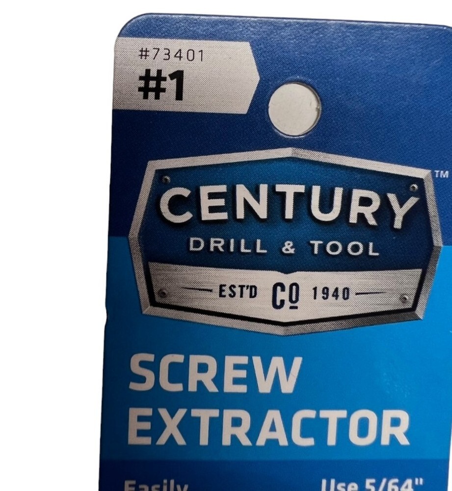 Century Drill & Tool 73401 #1 Screw Extractor **SALE**