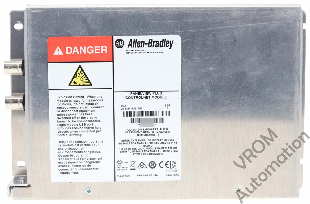 Allen Bradley 2711P-RN15S /B PanelView Plus Communication Module