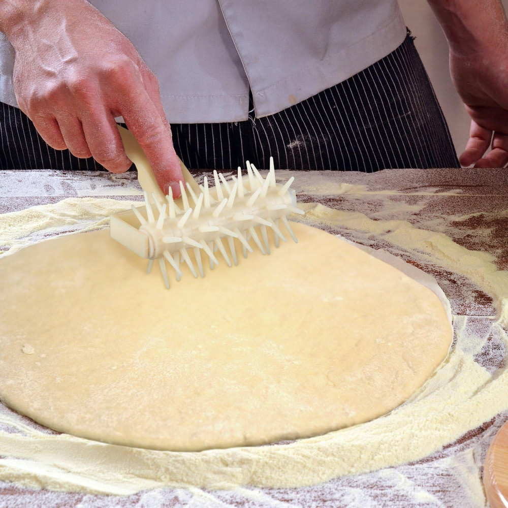 Pizza Dough Docker, Pizza Roller with Spikes, Pizza Docking Tool for Home & Comm
