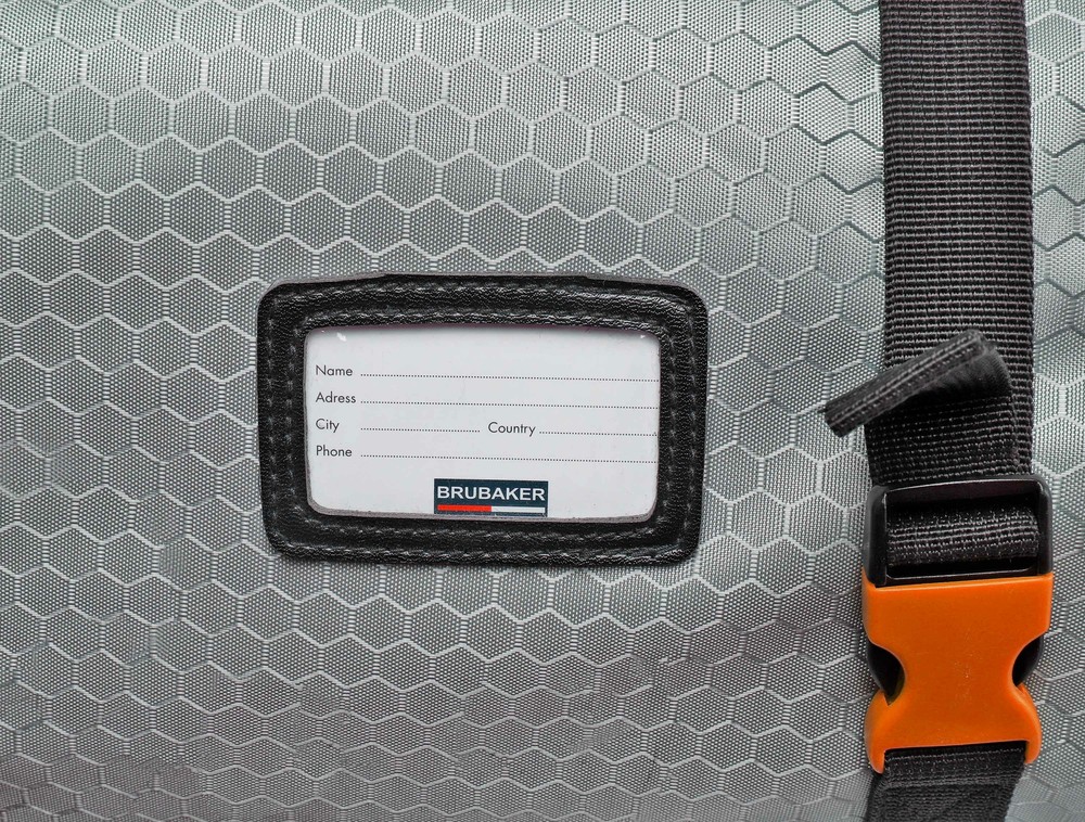 BRUBAKER Ski Bag Combo Tec Pro - Boot Bag and Ski Bag - Silver/Orange