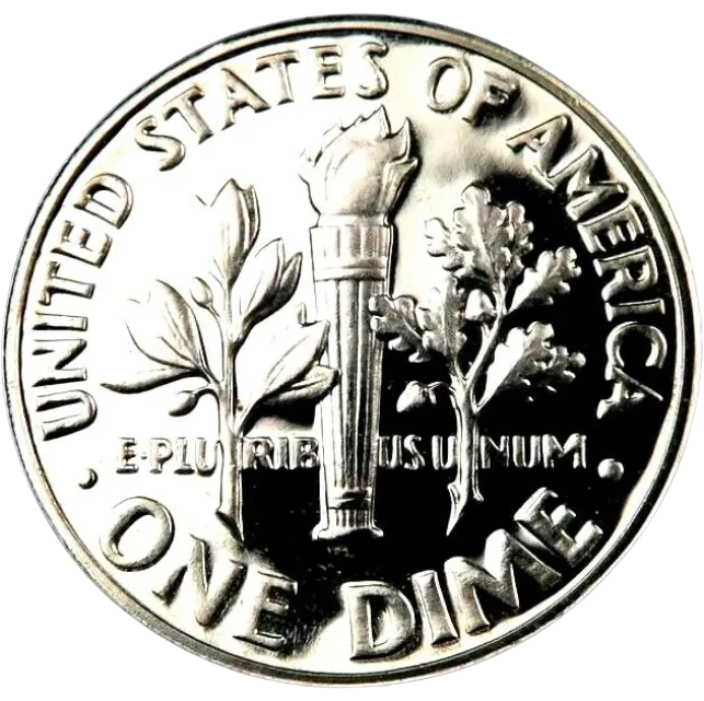 1950 Roosevelt Dime ~ Gem Proof ~ 90% Silver