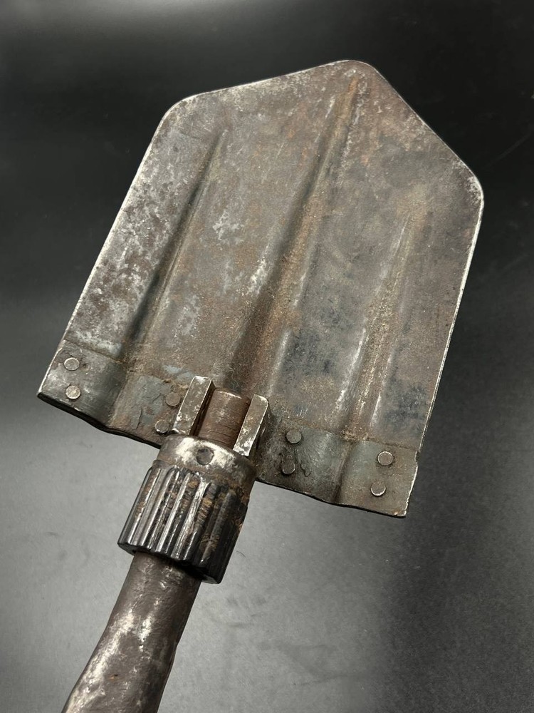 German Folding Entrenching Tool in Carrier.
