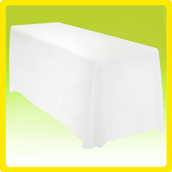10 Pack 90x132 Rectangular Wedding Banquet Polyester Tablecloths - White