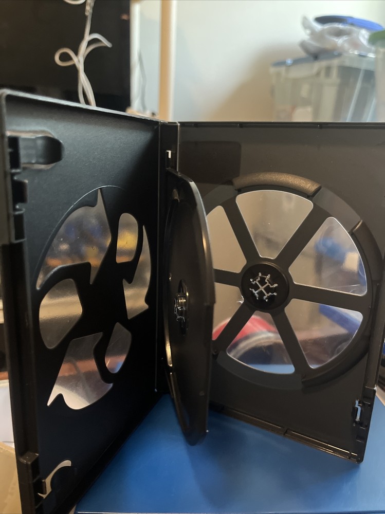 2-Disc Double Black DVD Game Blue-Ray Generic Replacement Case
