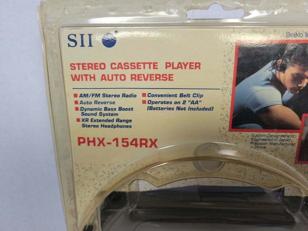 Seiko Stereo Cassette Player With Auto Reverse, PHX-154RX